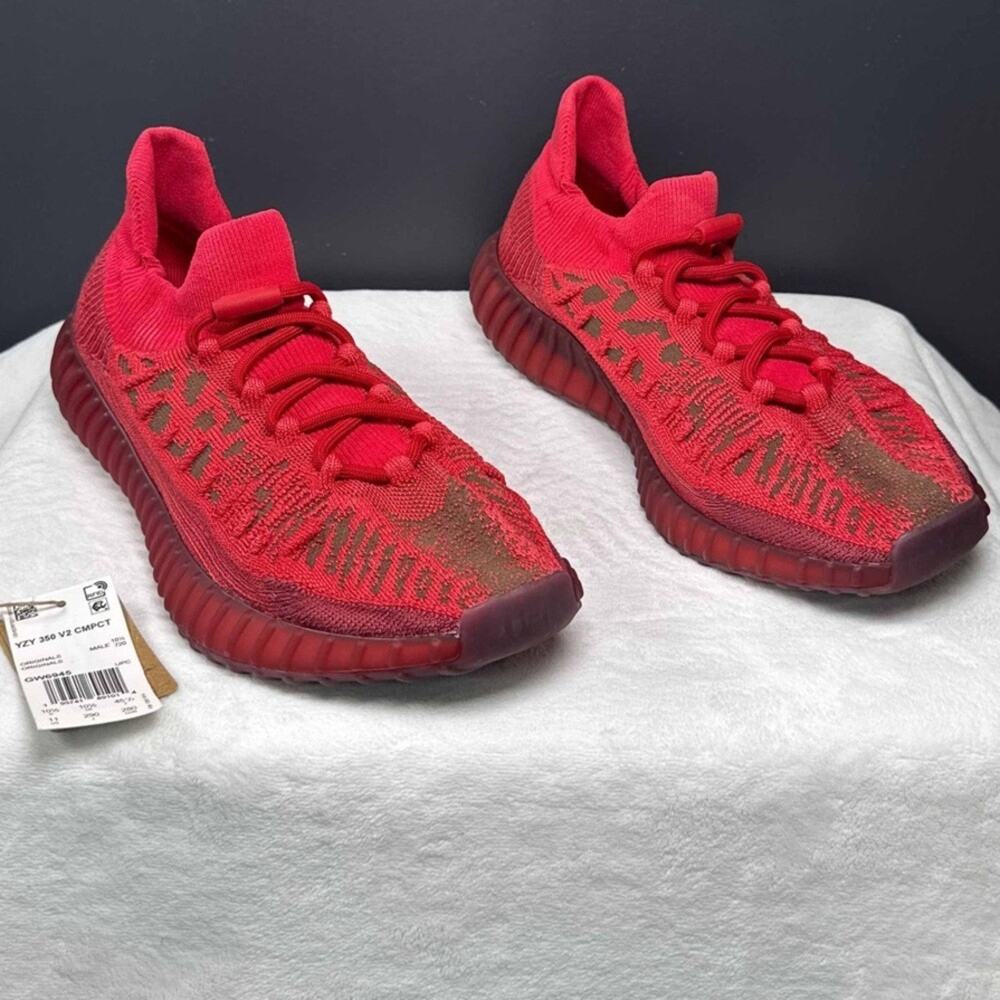 Yeezy Boost 350 V2 CMPCT ‘Slate Red’ | GW6945 | 11M | OG All - Picture 4 of 10